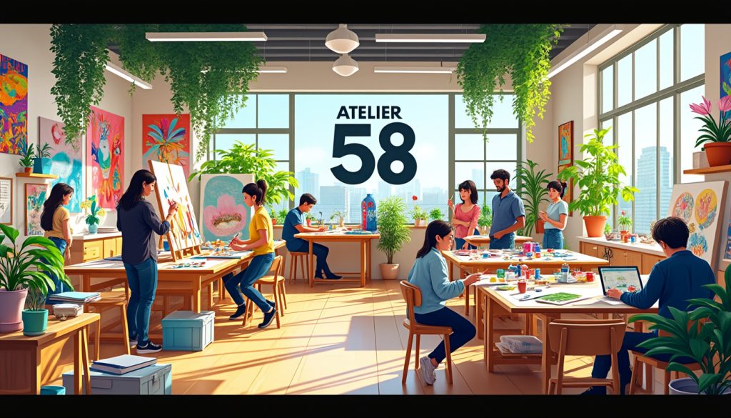 découvrez l'atelier 58, un espace unique dédié à la créativité et à l'inspiration, où chaque visite stimule votre imagination et favorise l'innovation.
